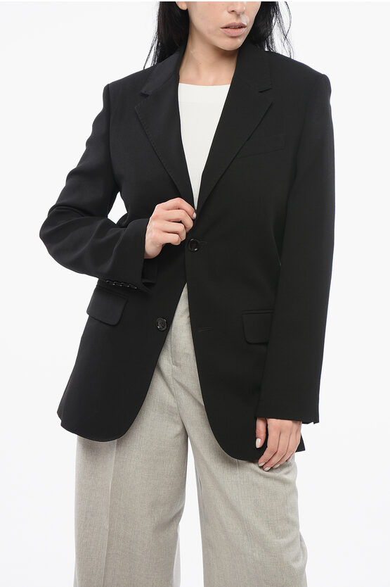 Ami Alexandre Mattiussi Virgin Wool Blazer With Flap Pockets