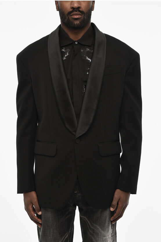 Dsquared2 Virgin Wool Blend 1 Buttons Blazer