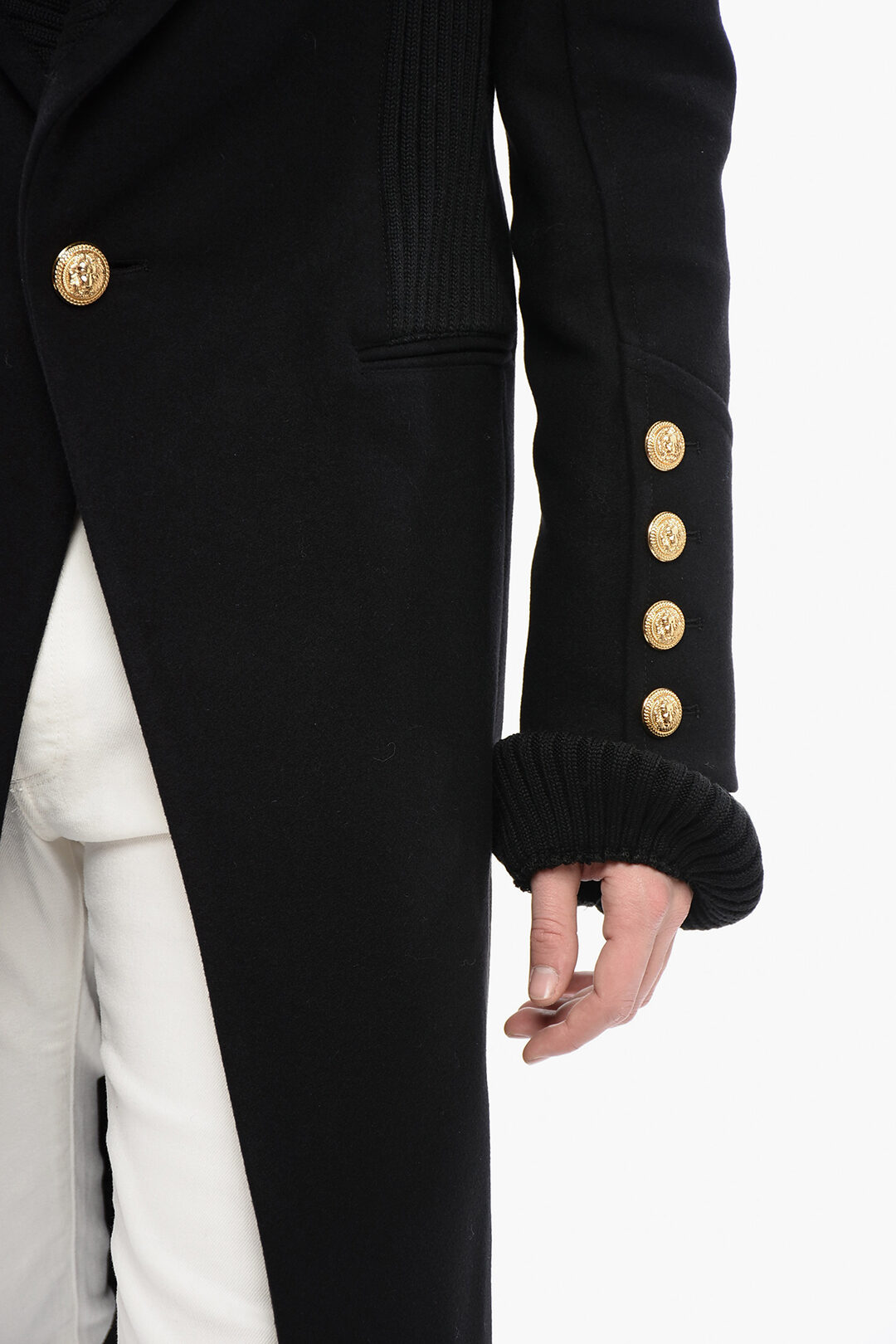 【関税＆送料込み】Balmain Short 'Caban' Virgin Wool And Ca Balmain Short 'Caban' Virgin Wool And Cashmere Jacket – BALTINI