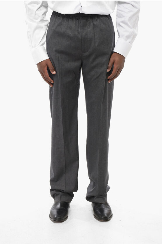 Givenchy Virgin Wool Blend Pants With Elastic Waistband