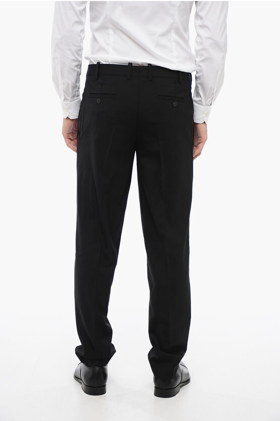 Virgin Wool Blend RUFFALO Slim Fit Suit with Notch Lapel