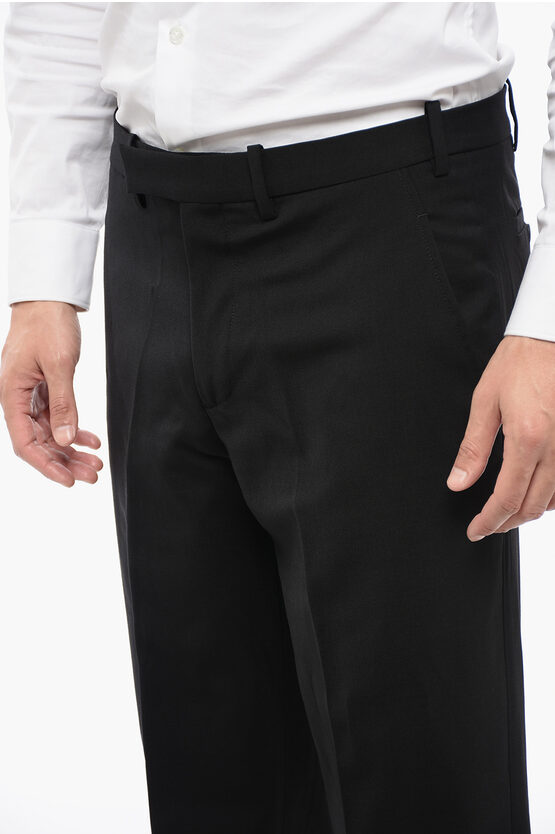 Virgin Wool Blend RUFFALO Slim Fit Suit with Notch Lapel