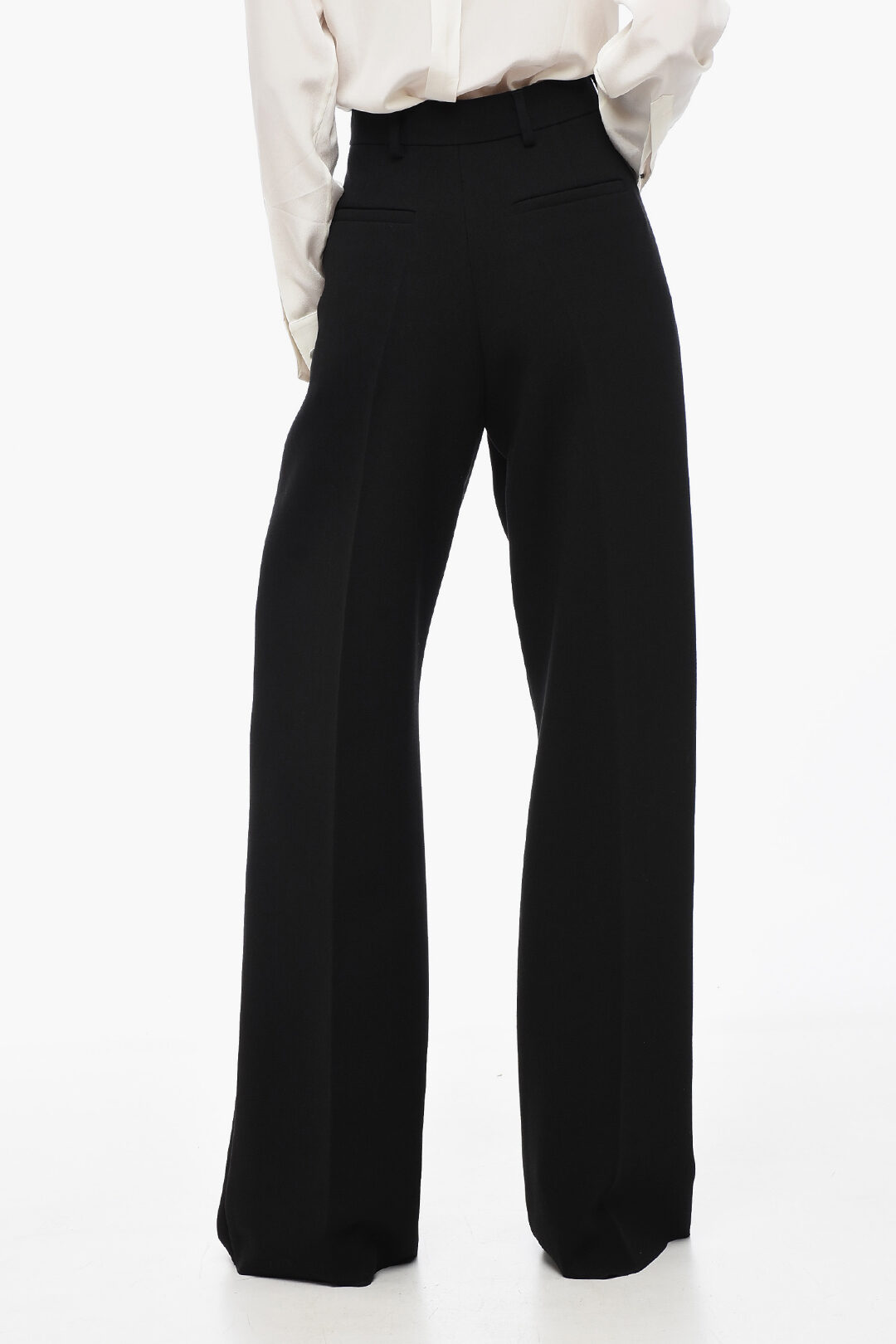 Valentino Virgin Wool Blend Straight Fit Pants women - Glamood Outlet