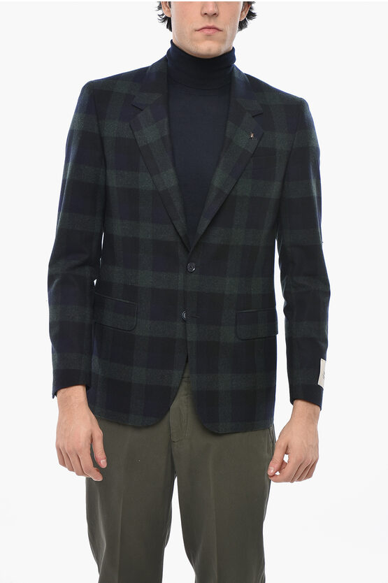 Virgin Wool Check T… - image