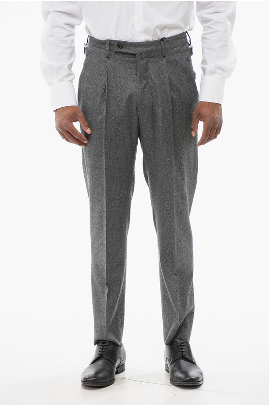 Corneliani Virgin Wool Circle Pants