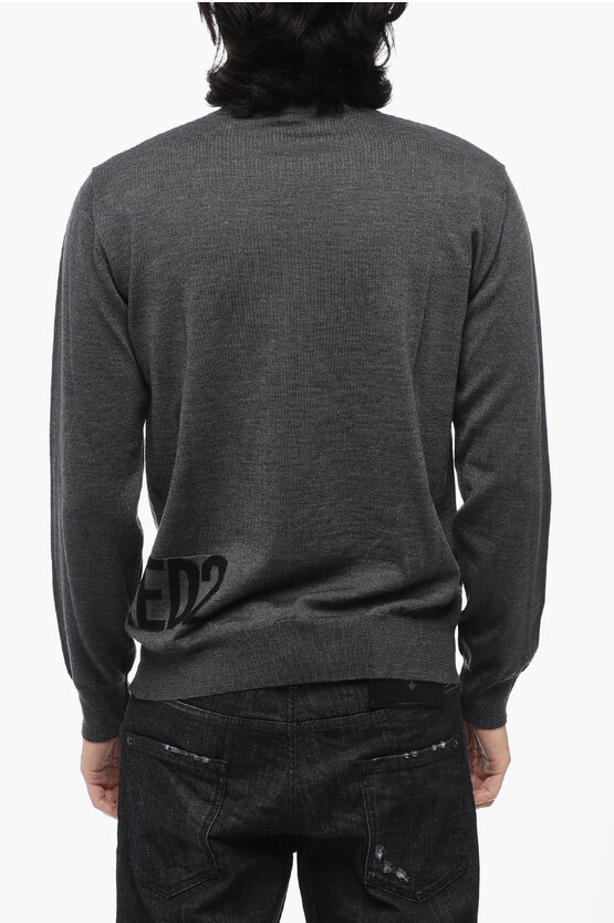 Dsquared2 Virgin Wool Crew-neck Sweater men - Glamood Outlet