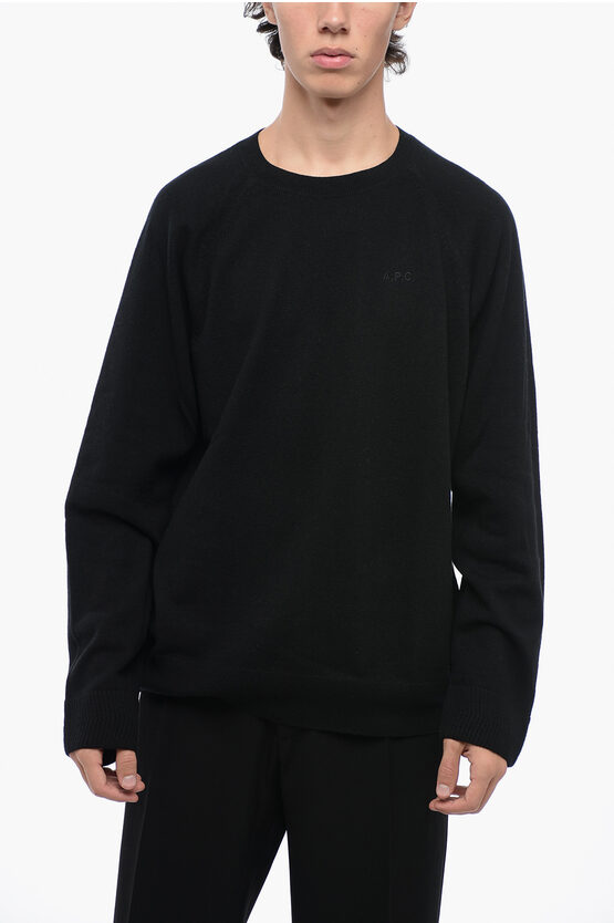 Shop Apc Virgin Wool Elie Crew-neck Sweater