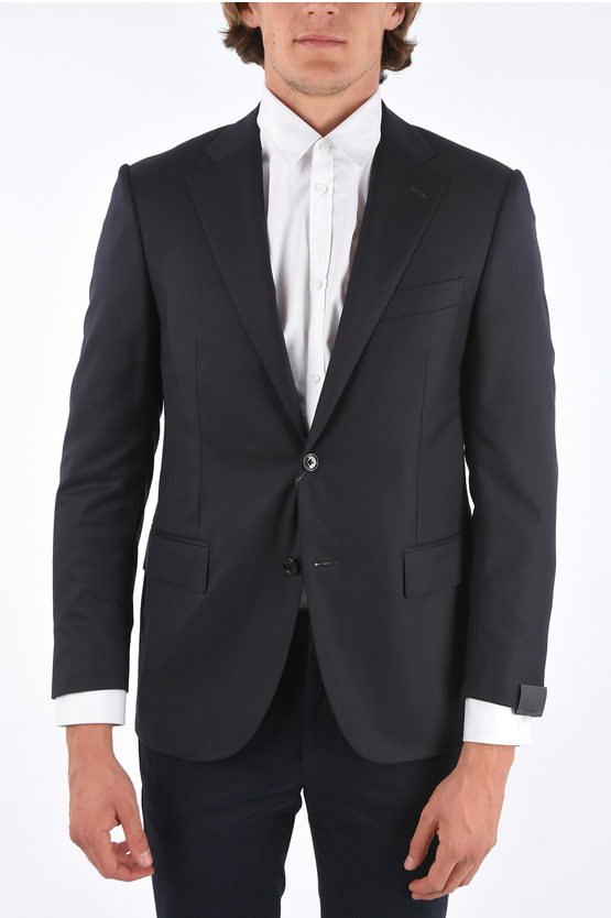 Corneliani Virgin Wool Leader Notch Lapel Blazer