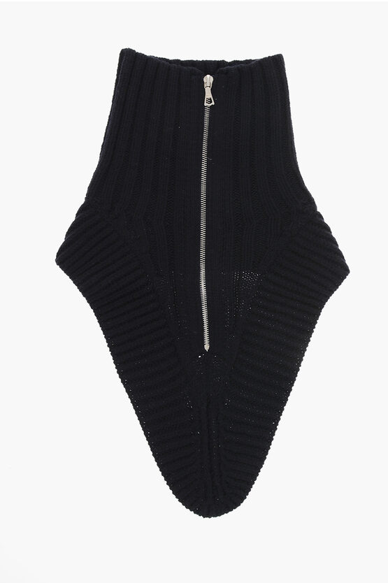Dries Van Noten Virgin Wool Morriso Collar With Front Zip