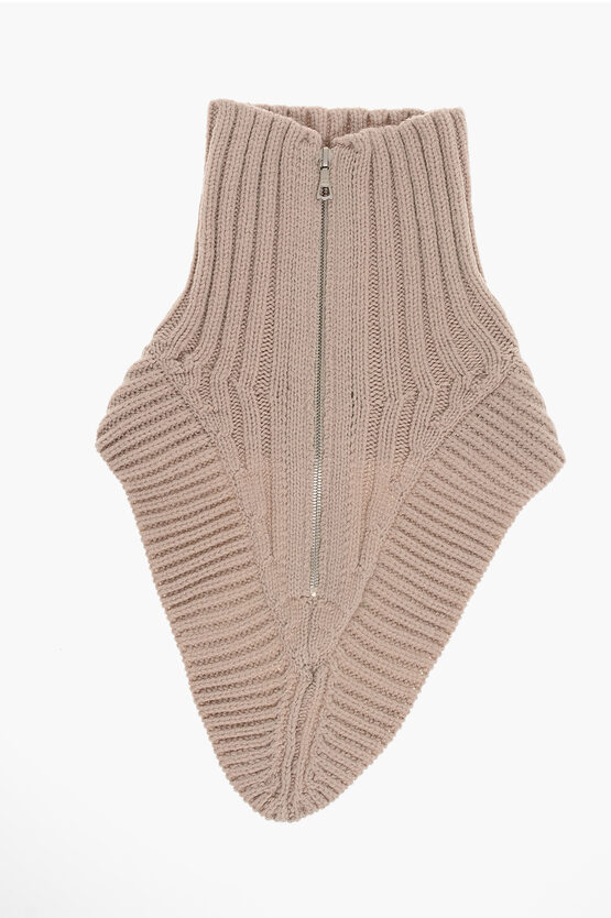 Dries Van Noten Virgin Wool Morriso Collar With Front Zip