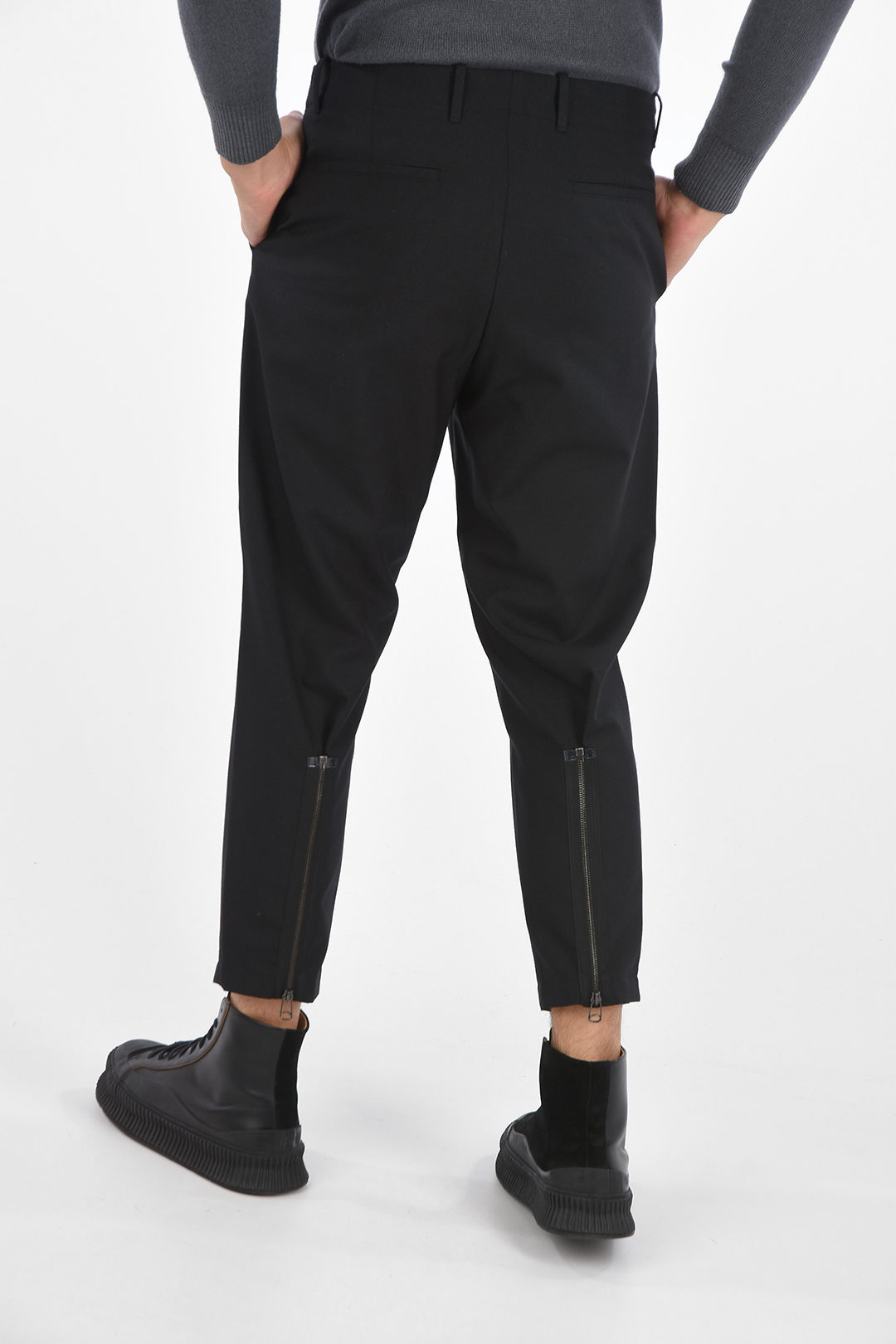 OAMC Virgin Wool Pants with Zip Detail men - Glamood Outlet