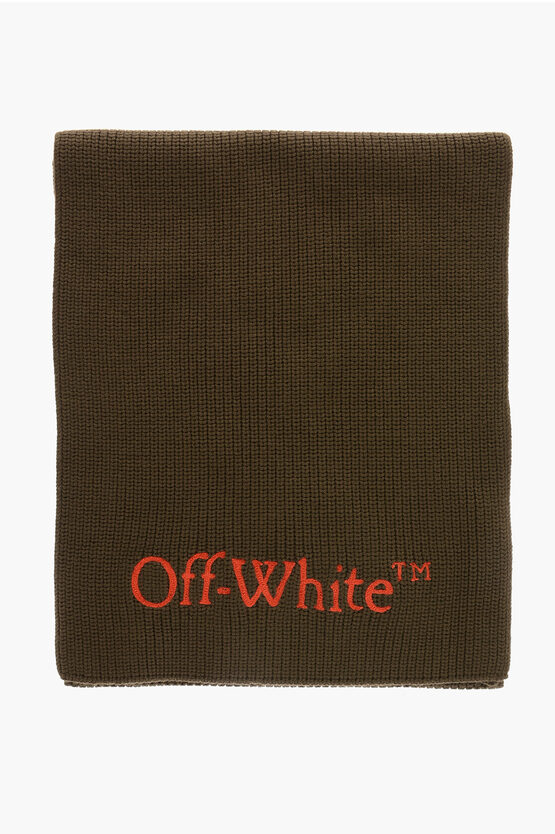 Off-white Bookish Logo-embroidery Scarf
