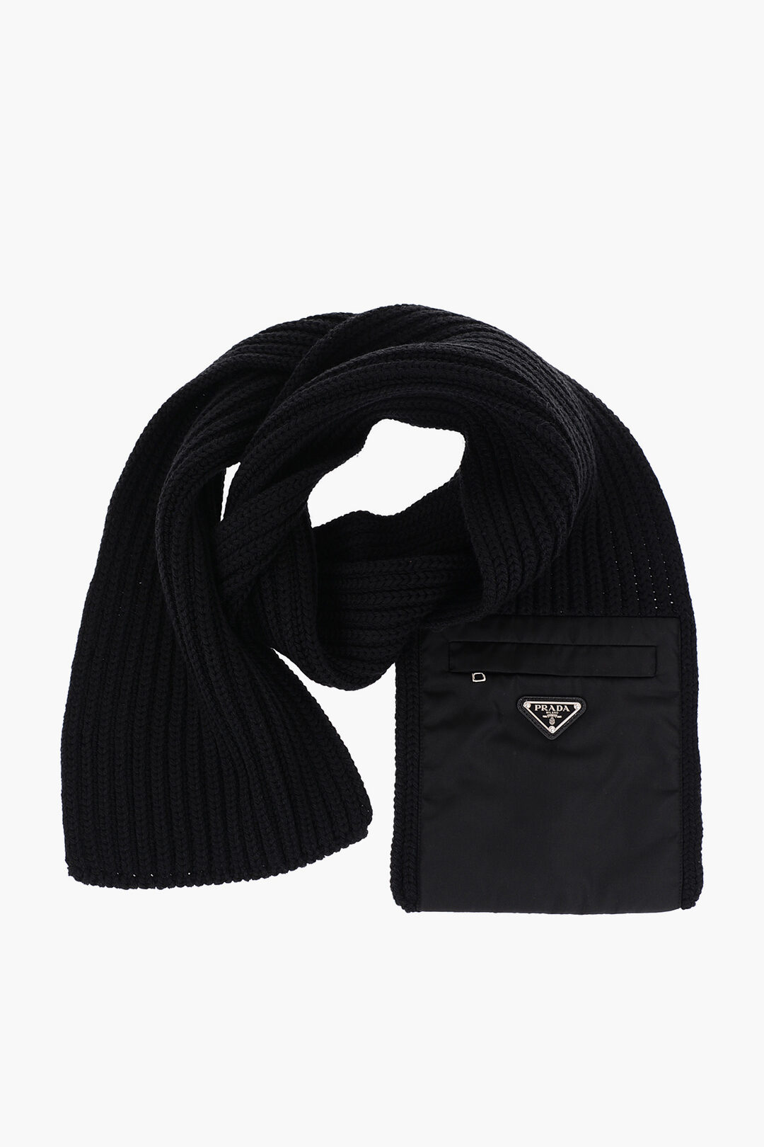 Prada Virgin wool Scarf with Pocket men Glamood Outlet