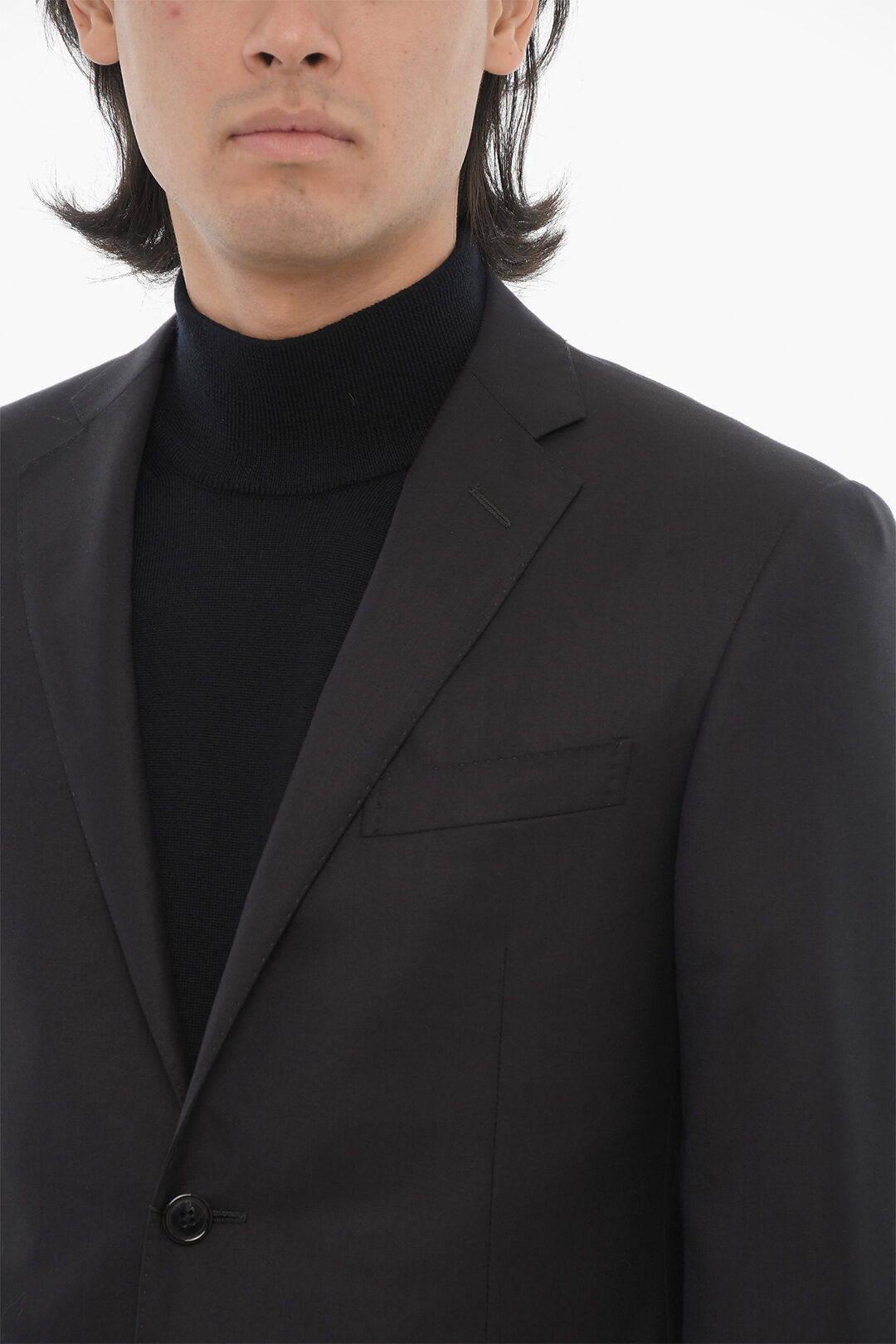 0040~center vent notch lapel 2-button DECO blazer main image 0