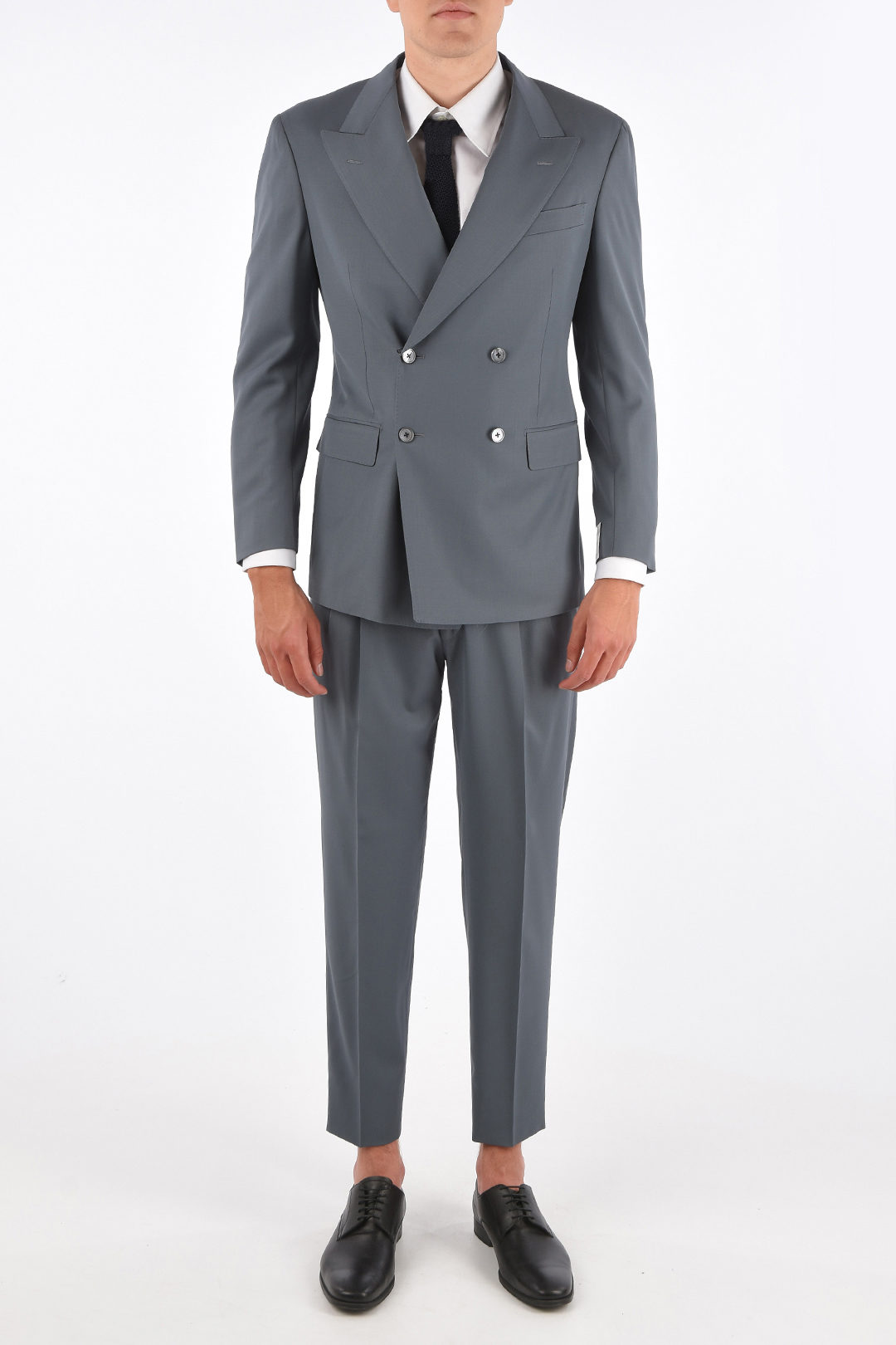 4 button double breasted suit