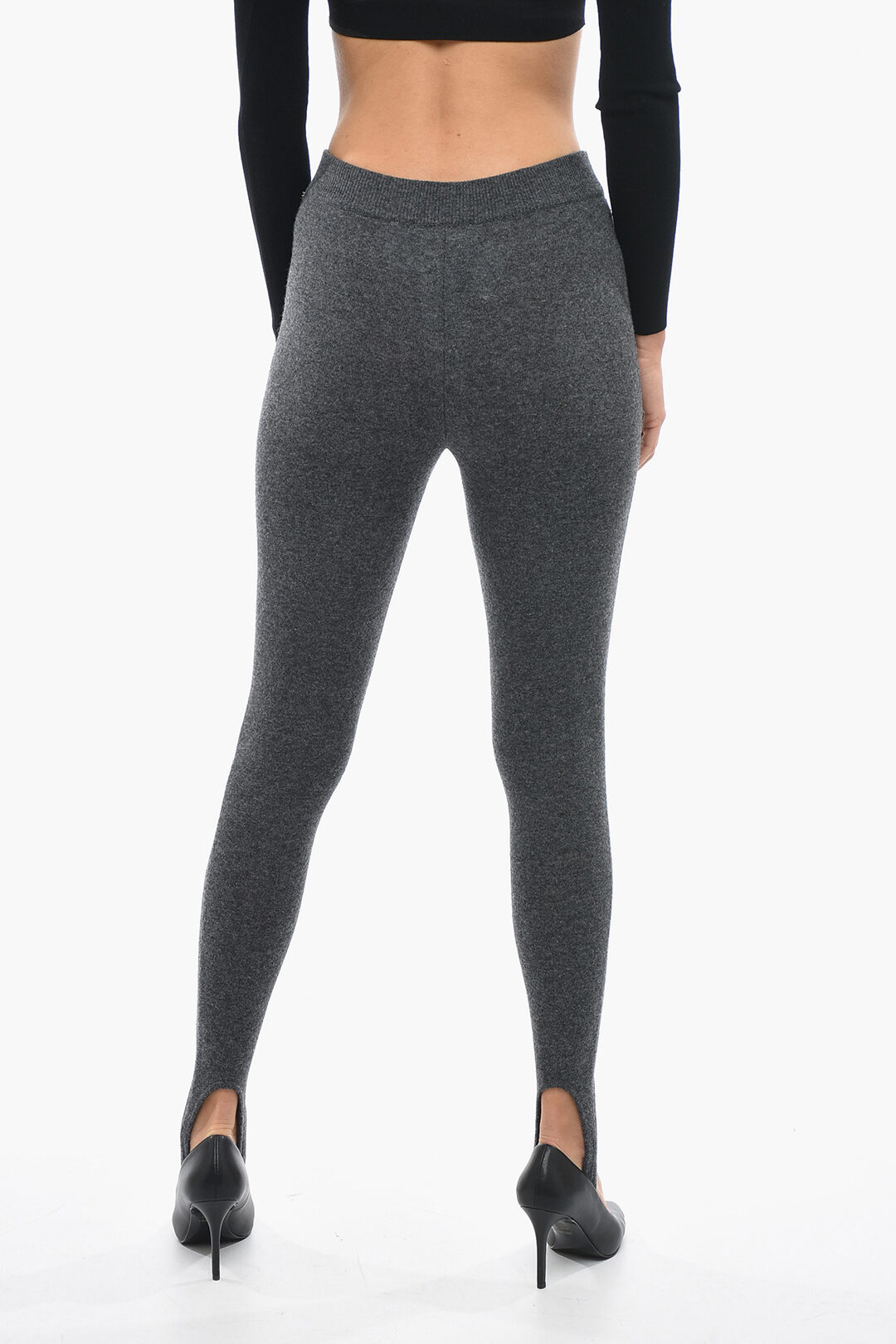 Virgin Wool Stirrup Leggings