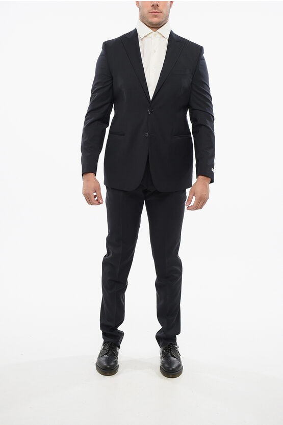 Nino Danieli Virgin Wool Suit With Peak Lapel