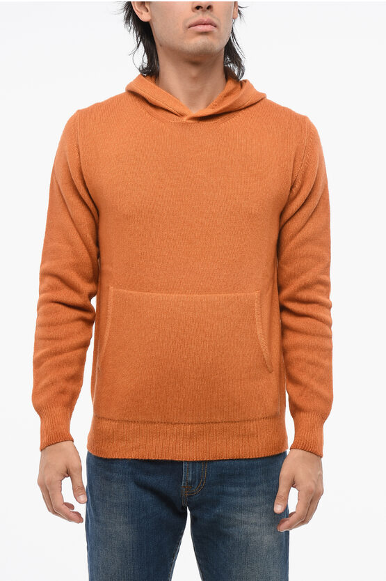 Altea Virgin Wool Sweater With Hood In Gray