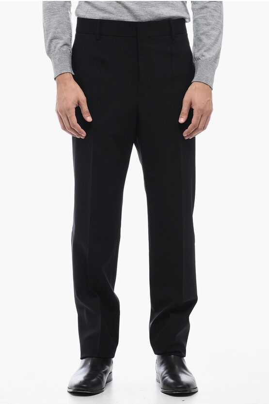 Shop Valentino Virgin Wool Tailoring Pants