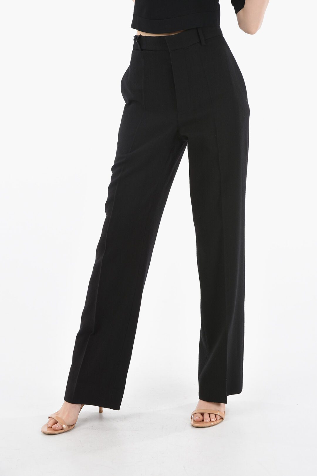 Ann Demeulemeester Virgin-wool TREES Tailored Pants with