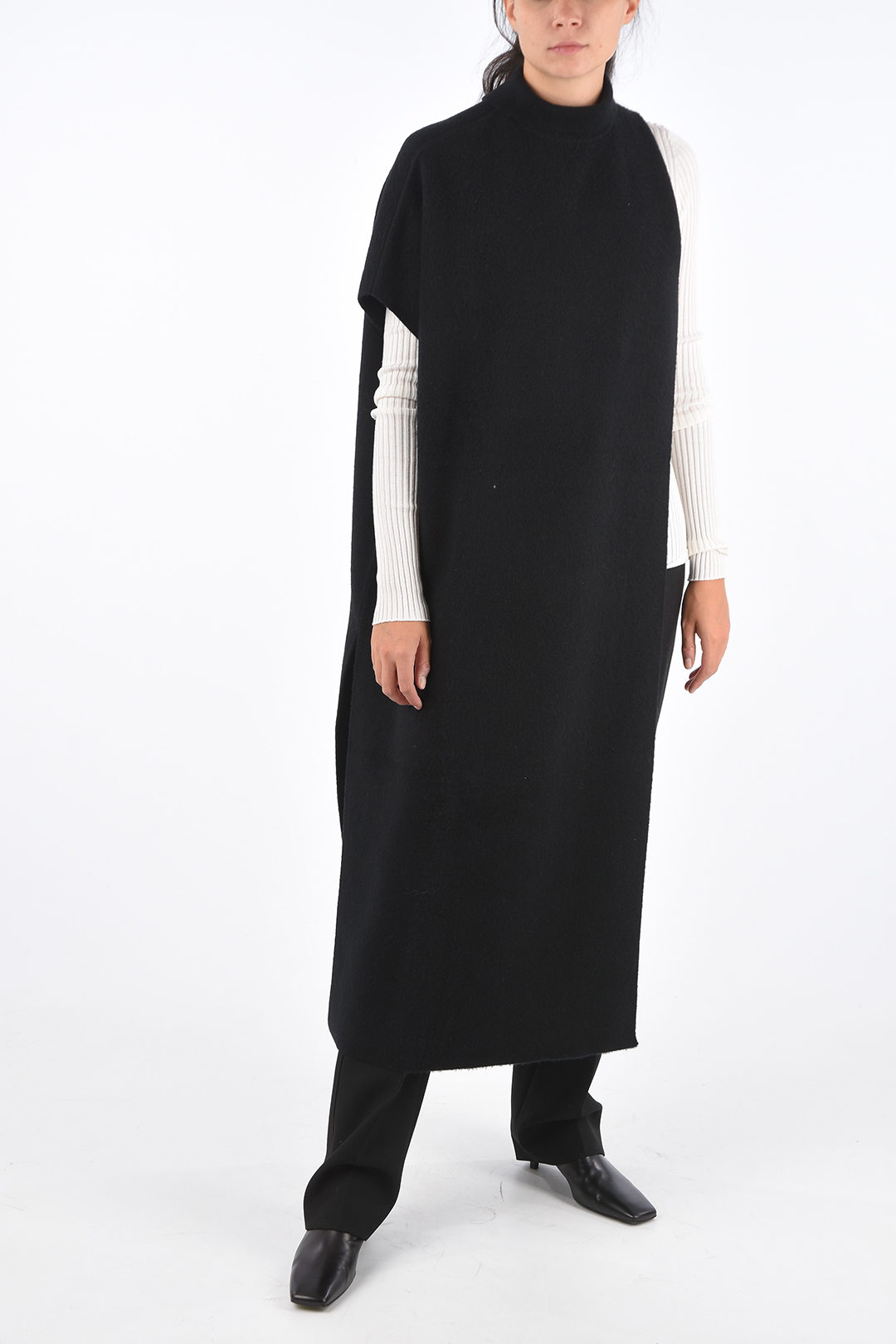 Jil Sander Virgin Wool Unstructured Cape women - Glamood Outlet