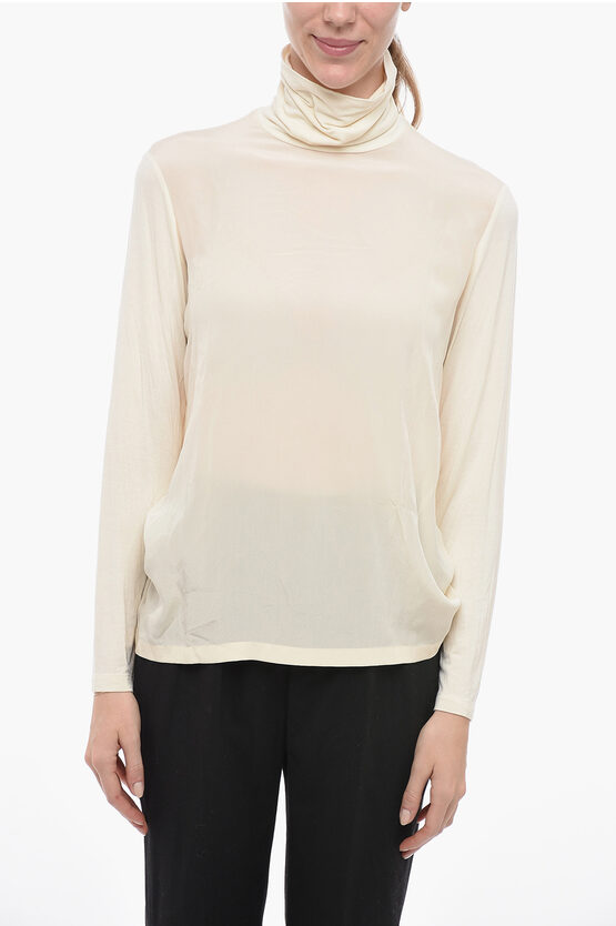 WOOLRICH VISCOSE AND SILK TURTLENECK SWEATER