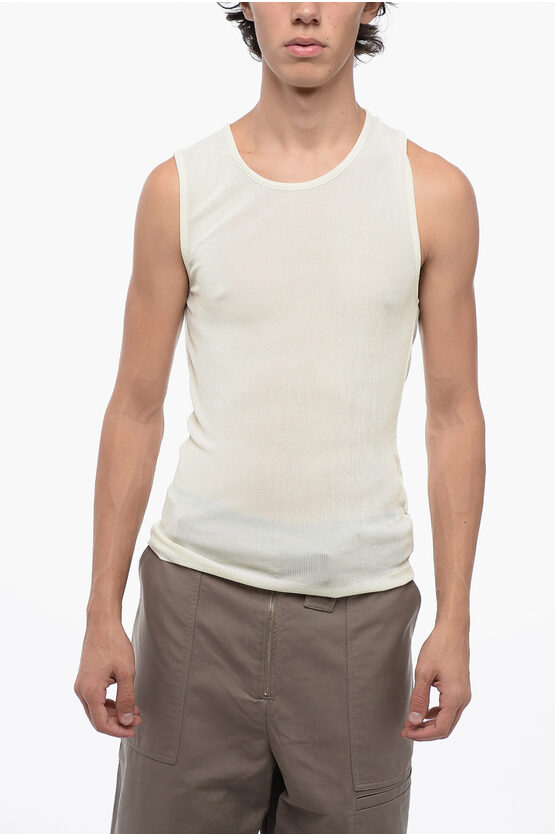 AMI ALEXANDRE MATTIUSSI VISCOSE BLEND TANK TOP 