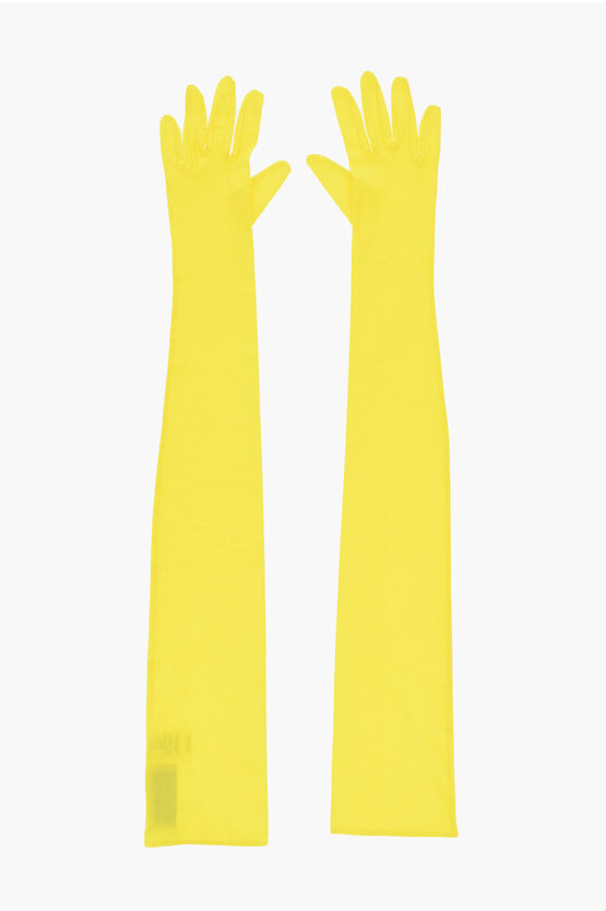 ALEXANDRE VAUTHIER VISCOSE COLOR BLOCK OPERA GLOVES