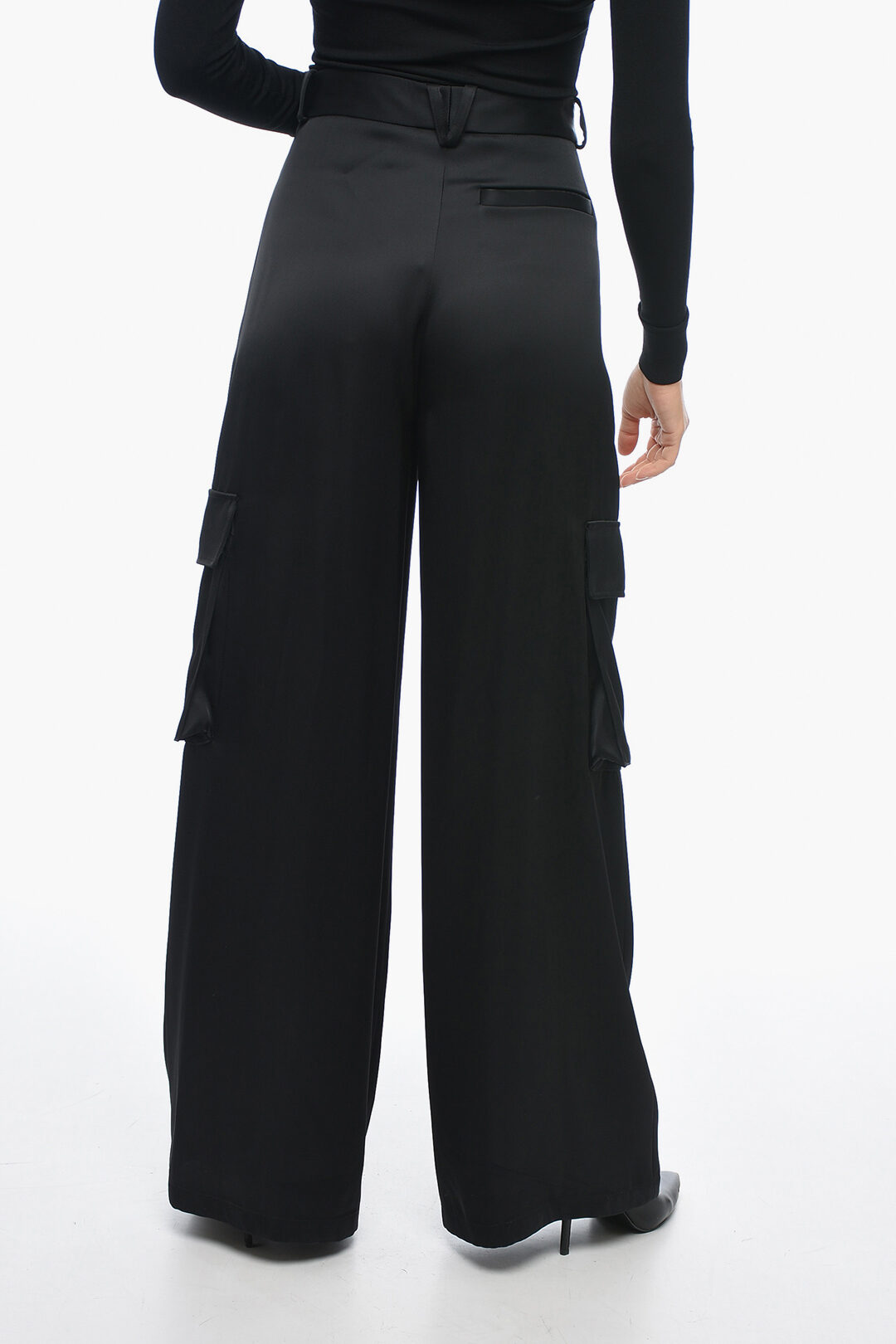 Versace Viscose Palazzo Fit Cargo Pants women - Glamood Outlet