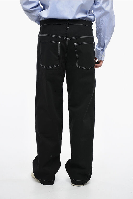 ROLD SKOV JEAN PANTS BLACK LINEN
