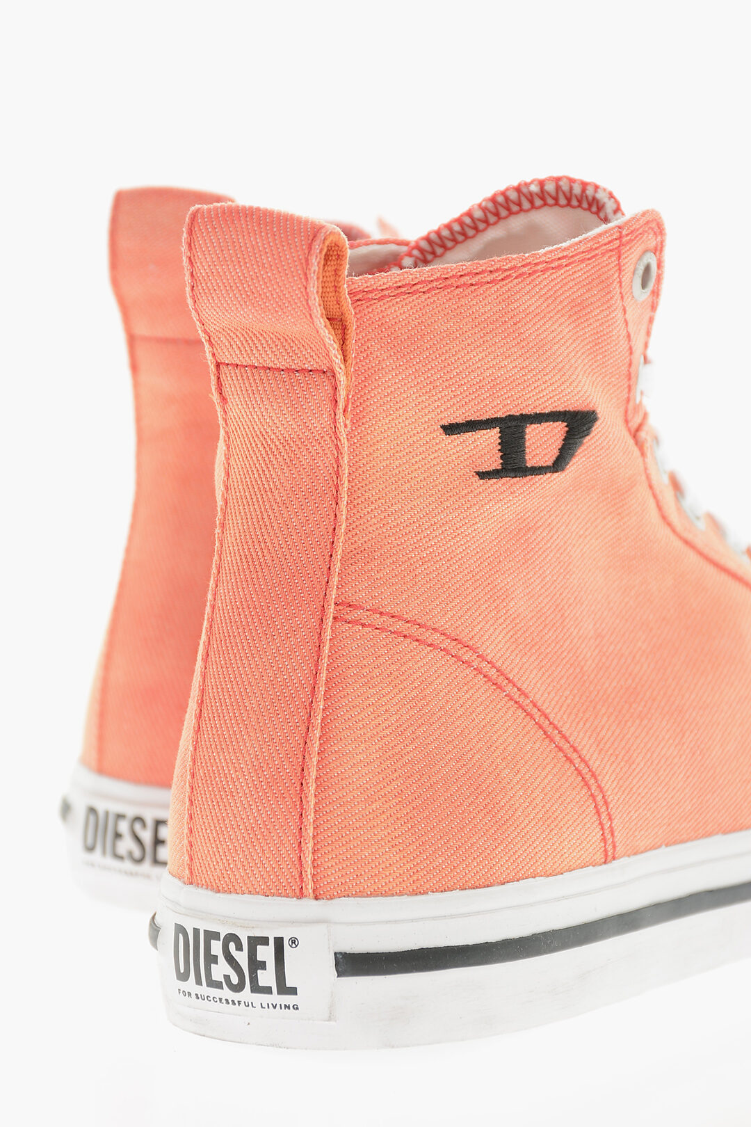 orange denim sneaker