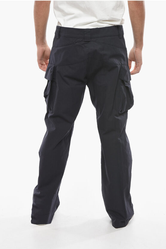 Paria Farzaneh Visible Stiching INES 3D Cargo Pants with Belt Loops men