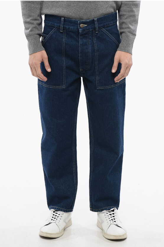 Nanushka Visible Stiching Jaspar Regular Fit Jeans 19cm