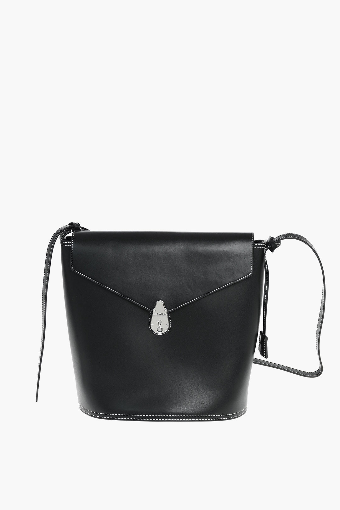 Calvin Klein Visible Stitching LOCK Leather Bucket Bag women - Glamood  Outlet