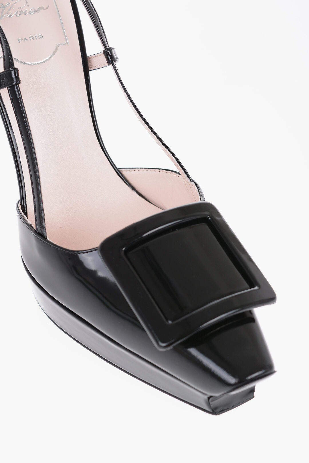 Roger Vivier VIVIER CHOK Sling Back Pumps with Application 12cm - Main Image