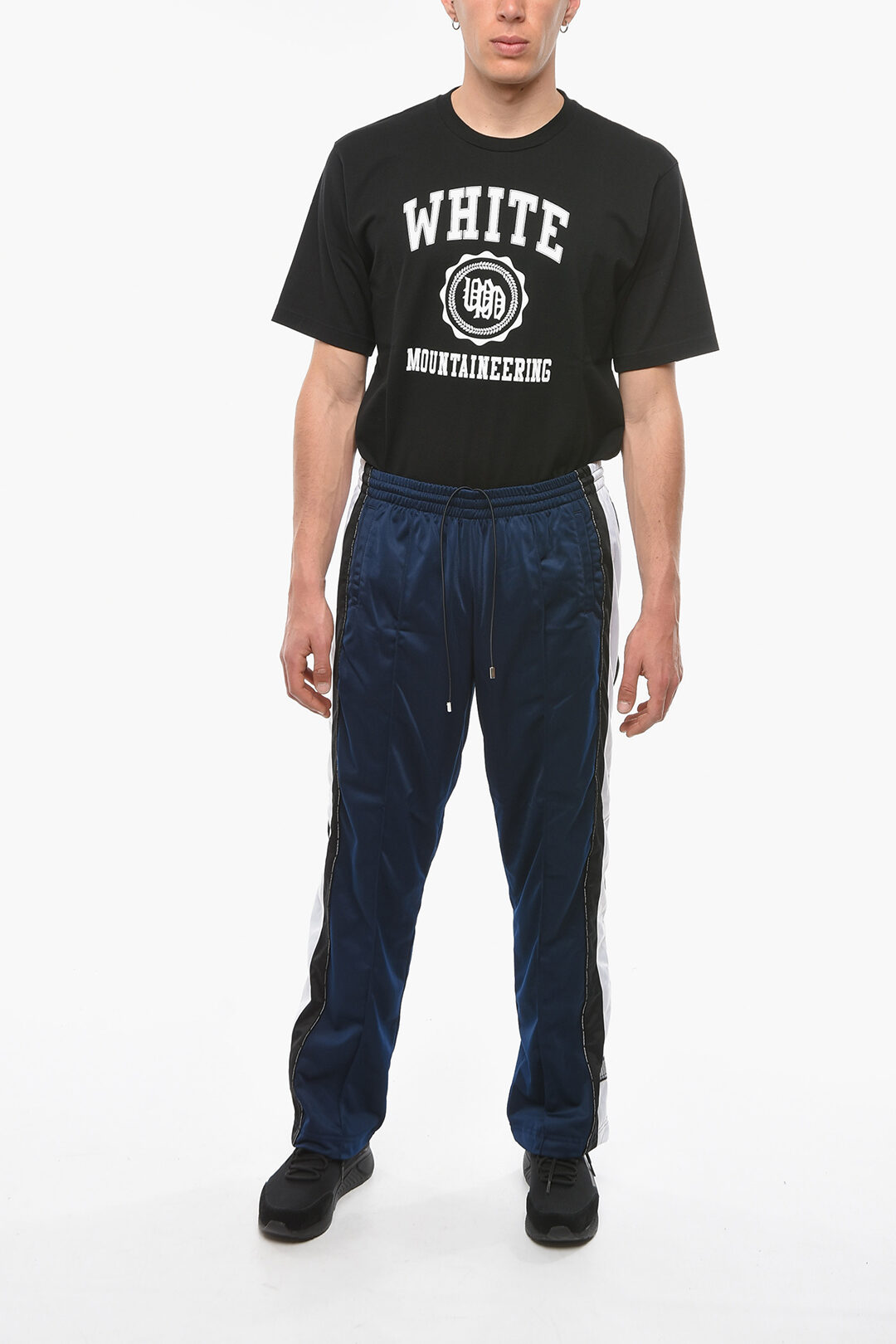 Vetements VTMNTS Contrasting Band SNAP Jersey Sweatpants with Snap Buttons  men - Glamood Outlet