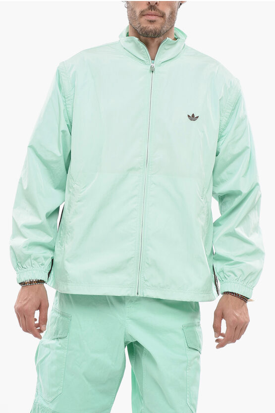 Shop Adidas Originals Wales Bonner Nylon Jackets With Contrast Side Bands