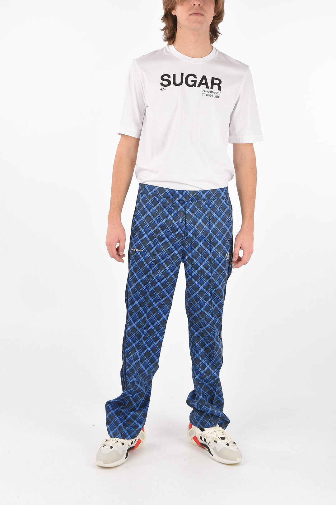 wales bonner harmonic trousers チェックパンツaw | www