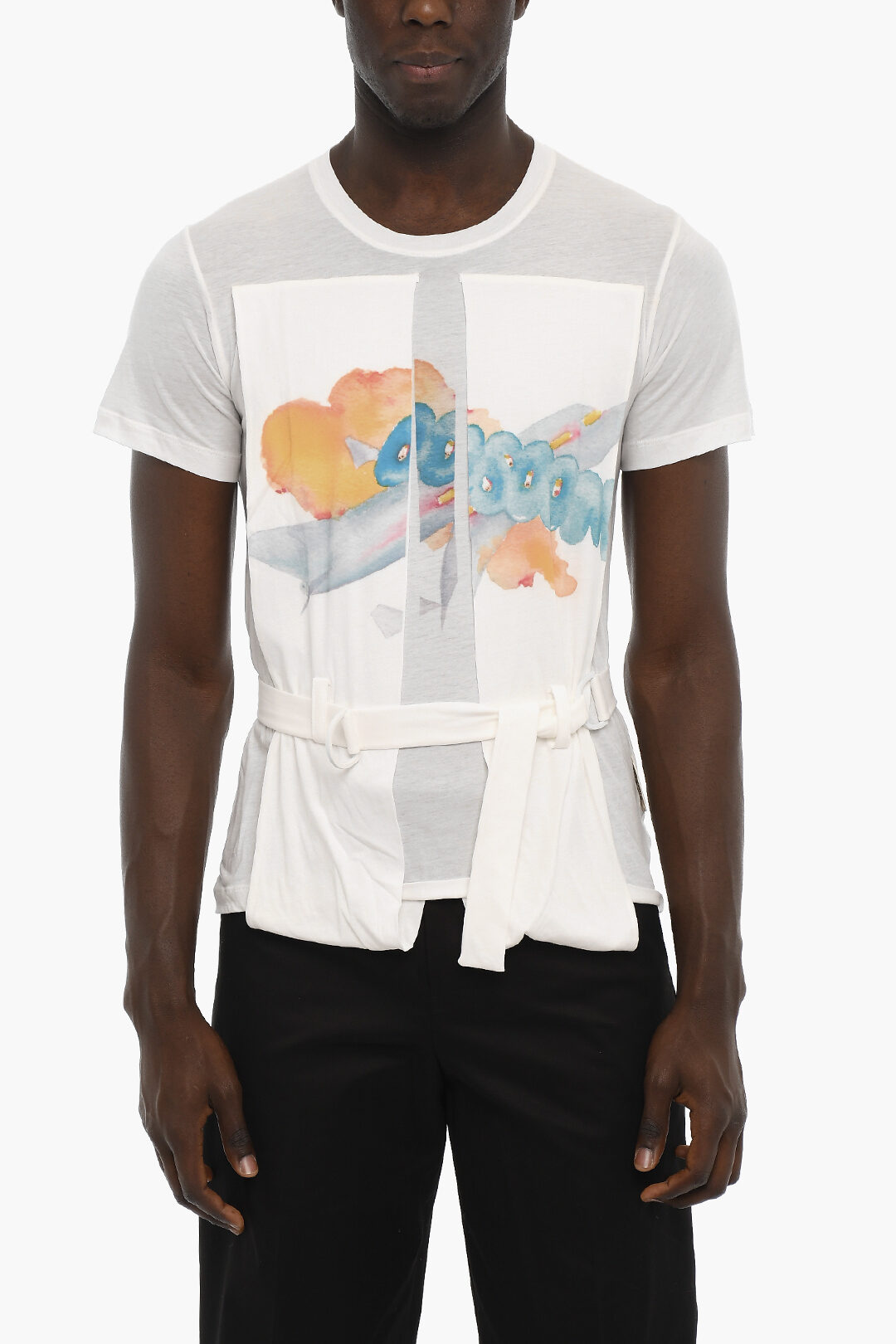 Watercolor White T-Shirt