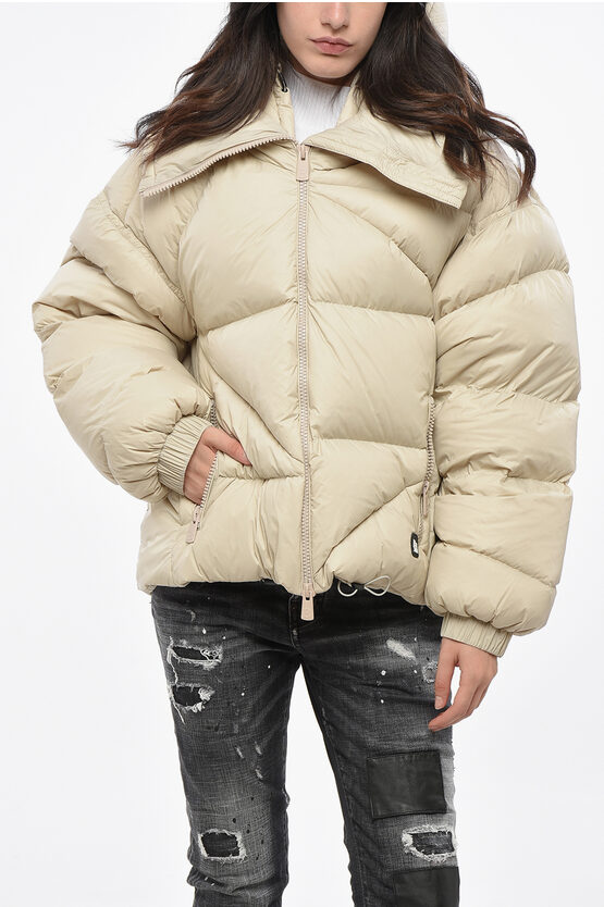 Bacon Waterproof Fabric Double B Down Jacket With Hood Grösse M In Neutral