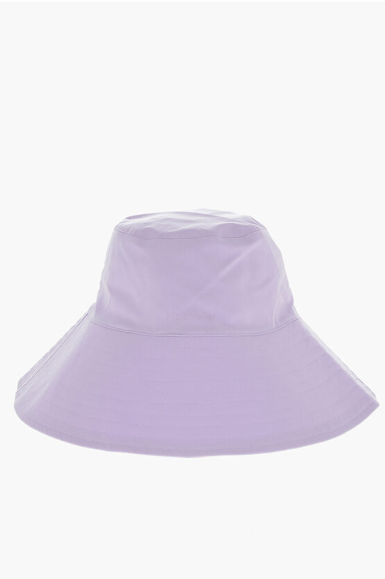 Holzweiler Waterproof Rajah Floppy Hat With Rubberised Logo In Purple