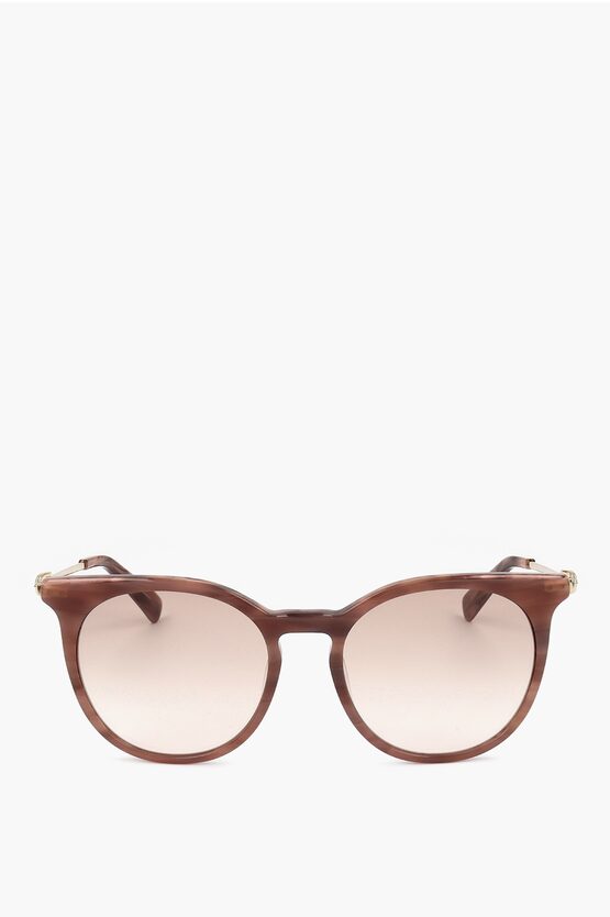 Longchamp Wayfarer Sunglasses With Marble Eeffect Frame