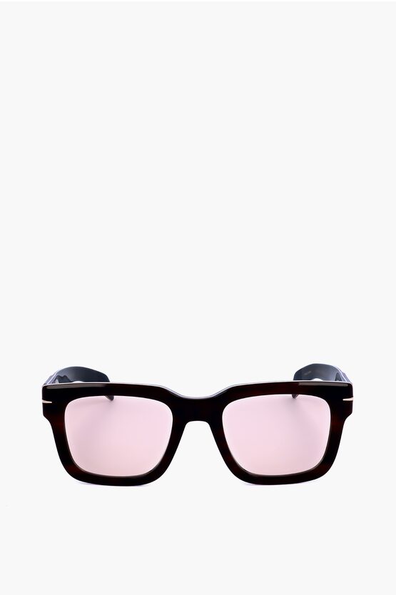 David Beckham Wayfarer Sunglasses With Pinkish Lenses