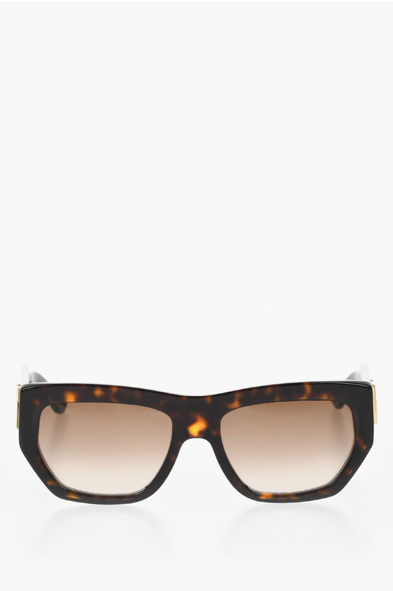 Emmanuelle Khanh Wayfarer Tortoiseshell Sunglasses With Shaded Lenses