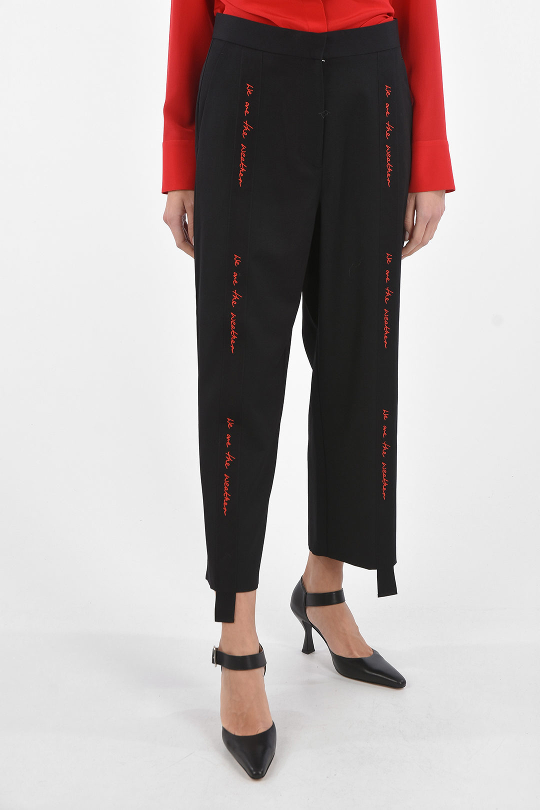 Stella McCartney WE ARE THE WEATHER Pants with Side Embroidered Bands women  - Glamood Outlet