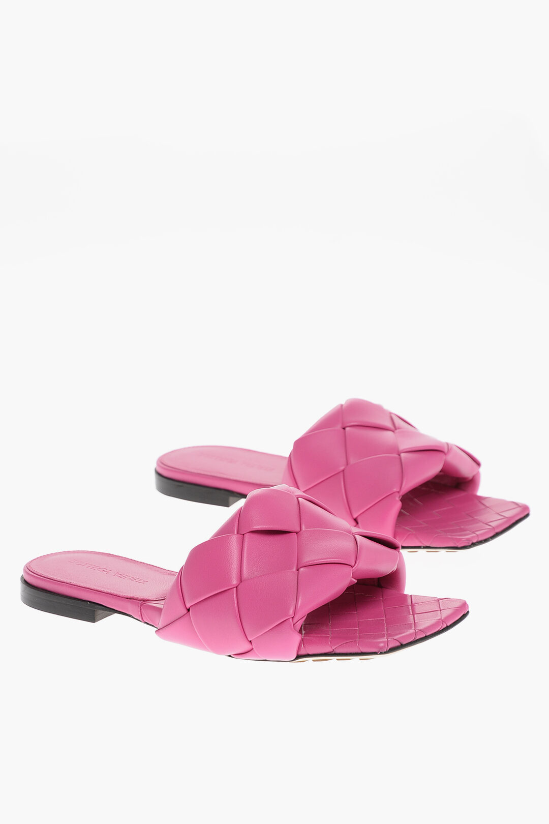 Bottega Veneta Weave LIDO Soft-leather Slides with Squared-toe women -  Glamood Outlet