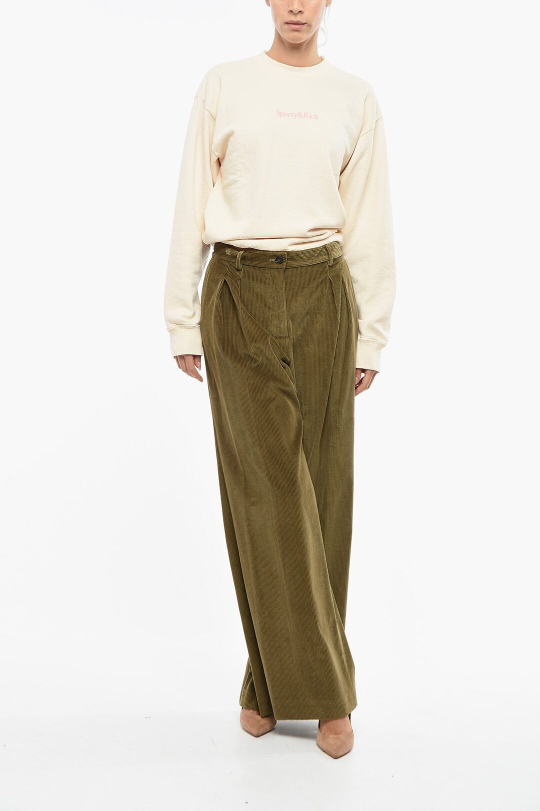 【関税＆送料込み】Max Mara Tritone Corduroy Trousers MAX MARA | Tritone Corduroy Trousers | Women | Khaki | Flannels