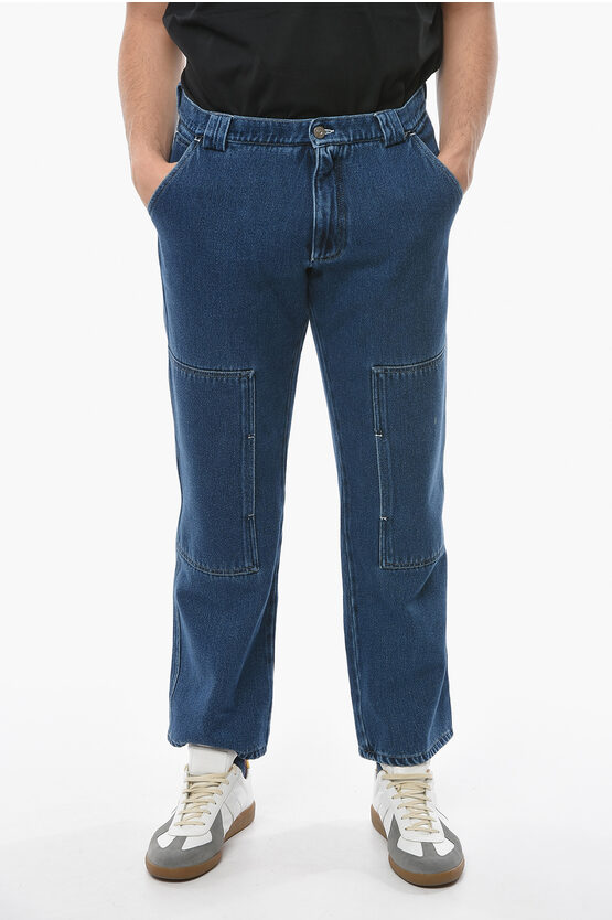 Rold Skov Wide Leg Cargo Jeans 24,5cm In Blue