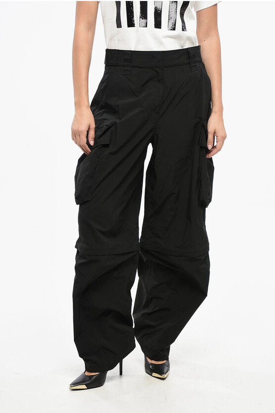 Alexander Wang Convertible Cargo Pants In Black