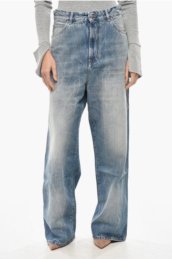 1989 Studio Wide Leg Chicago Delavè Denims 27cm In Gray